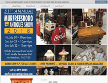 Tablet Screenshot of murfreesboroantiqueshow.com